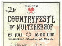 Sa, 27.07.-Countryfestl im Multererhof ab 16:00 Uhr