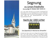 Do, 31.10. - Segnung Urnen-Friedhof & Nacht der 1000 Lichter