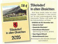 Kalender 2025 - Nikolsdorf in alten Ansichten ab 30.11.24 erhältlich