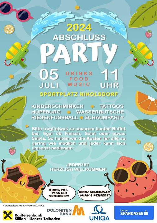 Abschlussfest Plakat 2